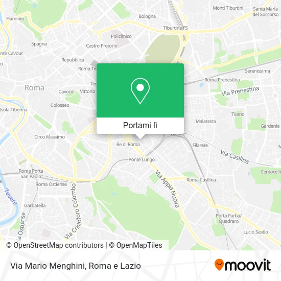 Mappa Via Mario Menghini