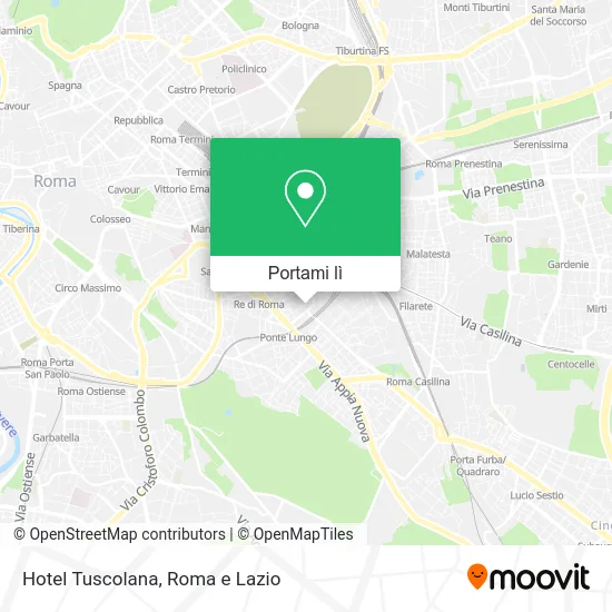 Mappa Hotel Tuscolana