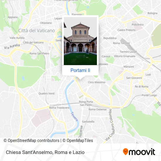 Mappa Chiesa Sant'Anselmo