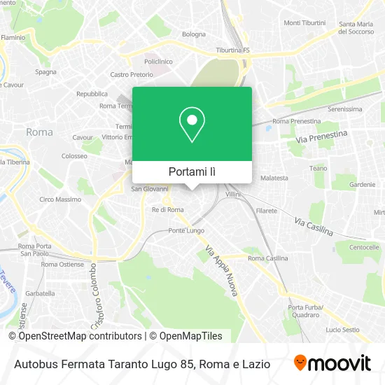 Mappa Autobus Fermata Taranto Lugo 85