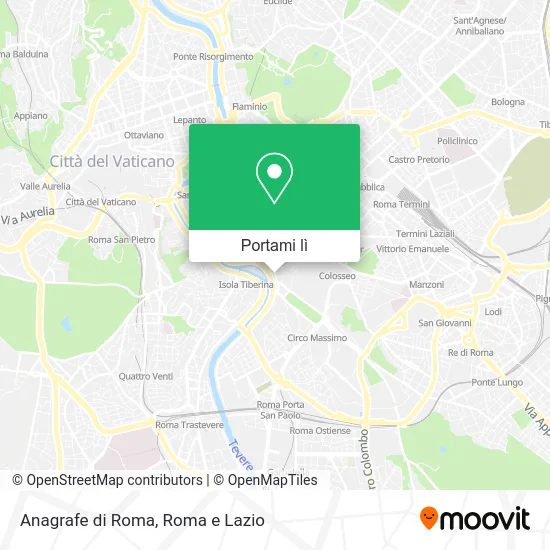 Mappa Anagrafe di Roma