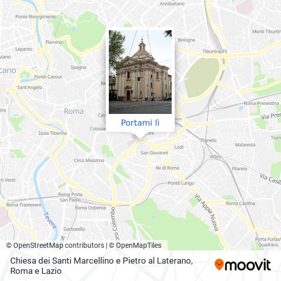 Mappa Chiesa dei Santi Marcellino e Pietro al Laterano