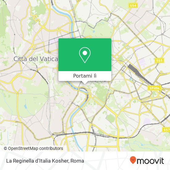 Mappa La Reginella d'Italia Kosher