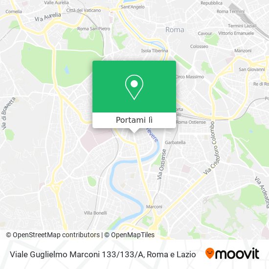 Mappa Viale Guglielmo Marconi 133 / 133 / A