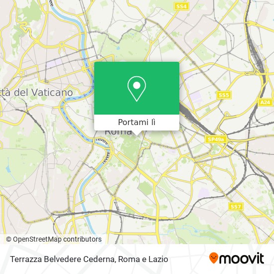 Mappa Terrazza Belvedere Cederna