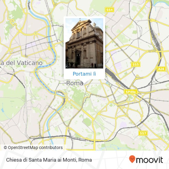 Mappa Chiesa di Santa Maria ai Monti