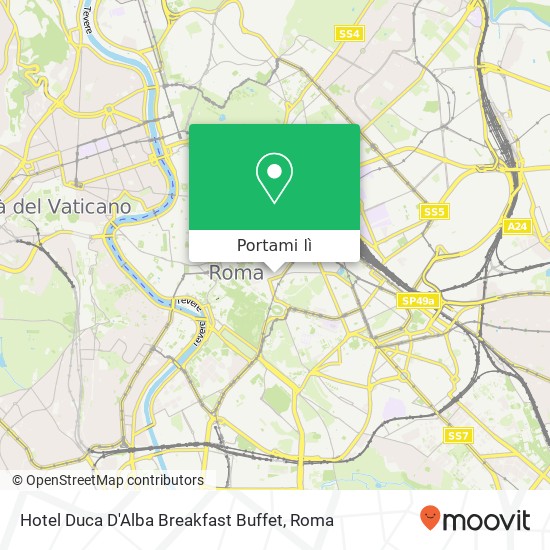 Mappa Hotel Duca D'Alba Breakfast Buffet