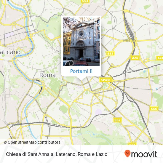 Mappa Chiesa di Sant'Anna al Laterano