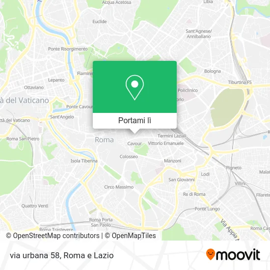 Mappa via urbana 58