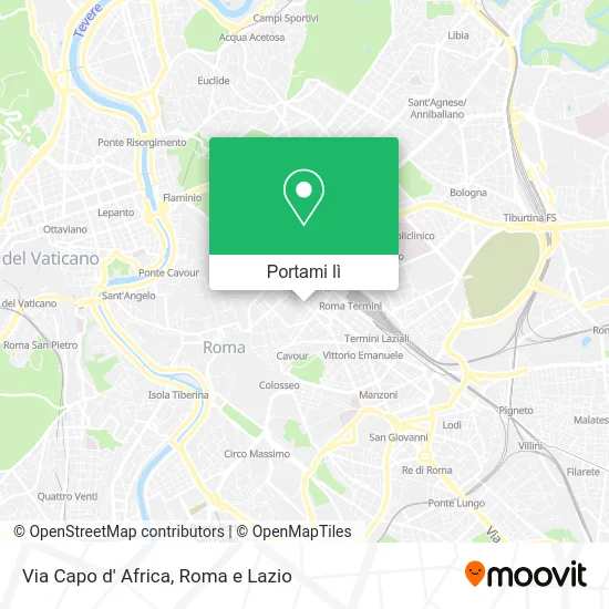 Mappa Via Capo d' Africa