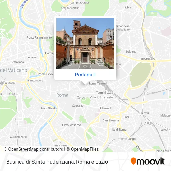 Mappa Basilica di Santa Pudenziana