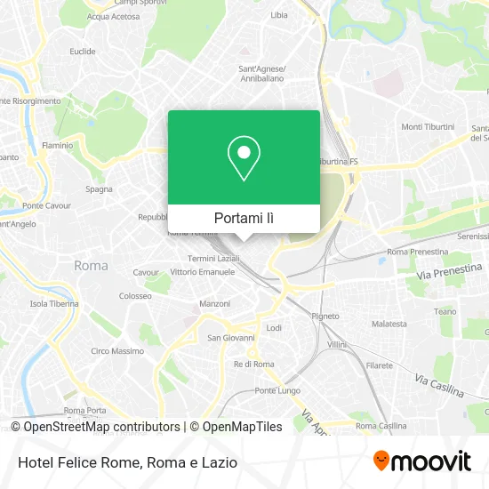 Mappa Hotel Felice Rome