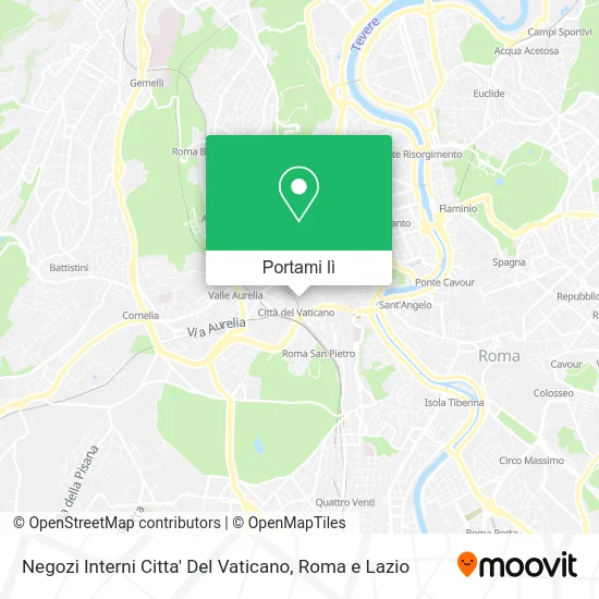 Mappa Negozi  Interni Citta' Del Vaticano