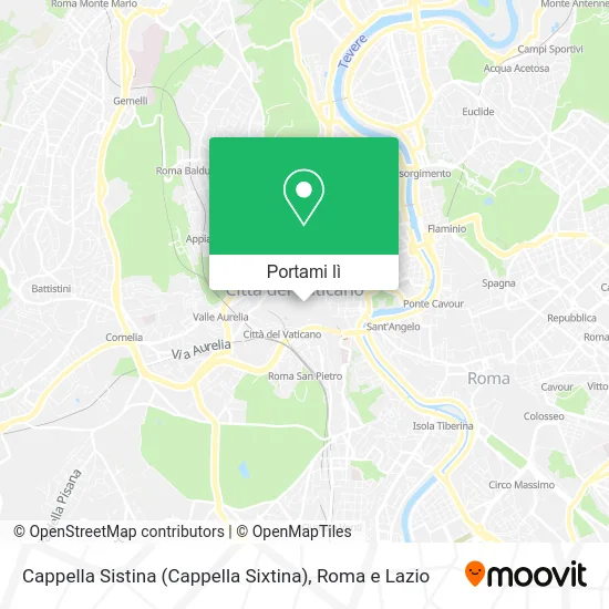 Mappa Cappella Sistina (Cappella Sixtina)