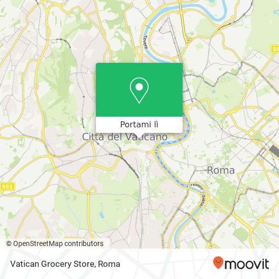 Mappa Vatican Grocery Store