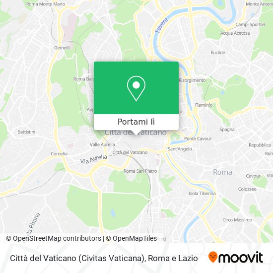 Mappa Città del Vaticano (Civitas Vaticana)