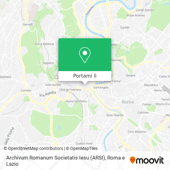 Mappa Archivum Romanum Societatis Iesu (ARSI)