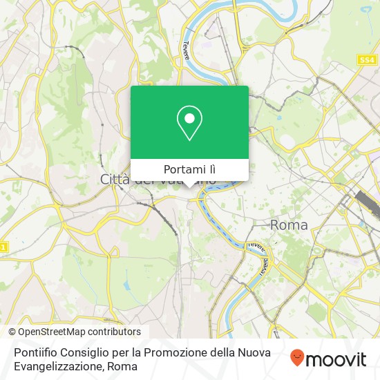 Mappa Pontiifio Consiglio per la Promozione della Nuova Evangelizzazione