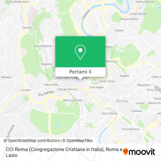 Mappa CCI Roma (Congregazione Cristiana in Italia)