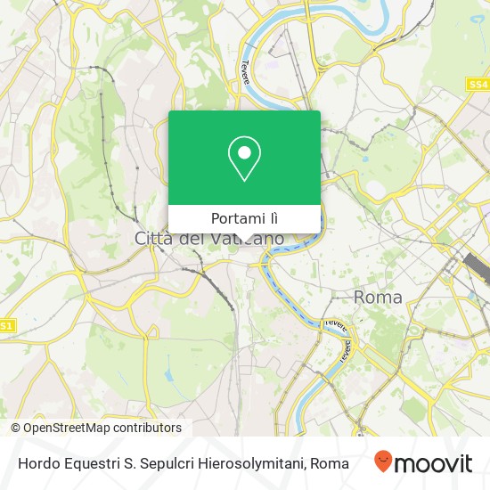 Mappa Hordo Equestri S. Sepulcri Hierosolymitani