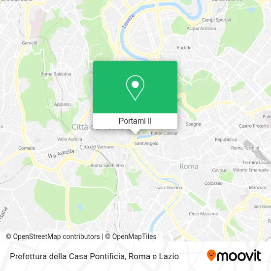 Mappa Prefettura della Casa Pontificia