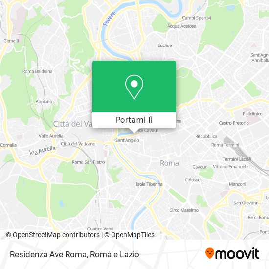 Mappa Residenza Ave Roma