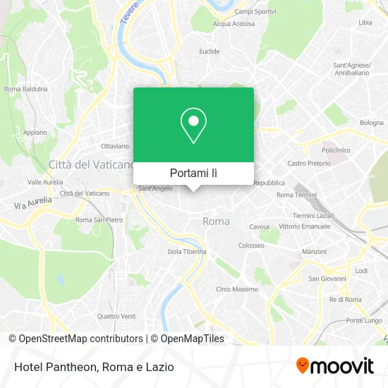 Mappa Hotel Pantheon