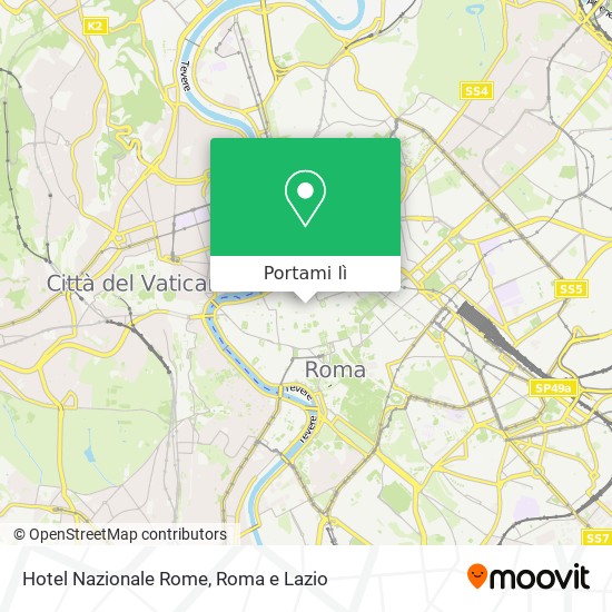 Mappa Hotel Nazionale Rome