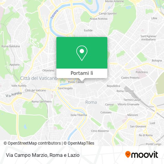 Mappa Via Campo Marzio