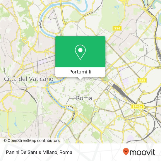 Mappa Panini De Santis Milano
