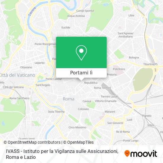 Mappa IVASS - Istituto per la Vigilanza sulle Assicurazioni