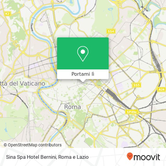 Mappa Sina Spa Hotel Bernini