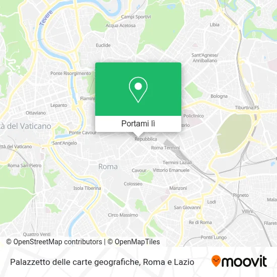 Mappa Palazzetto delle carte geografiche