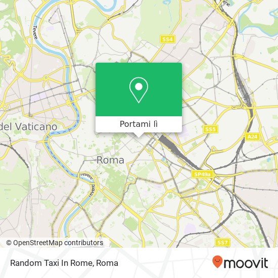 Mappa Random Taxi In Rome