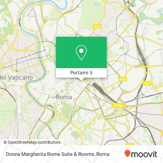 Mappa Donna Margherita Rome Suite & Rooms