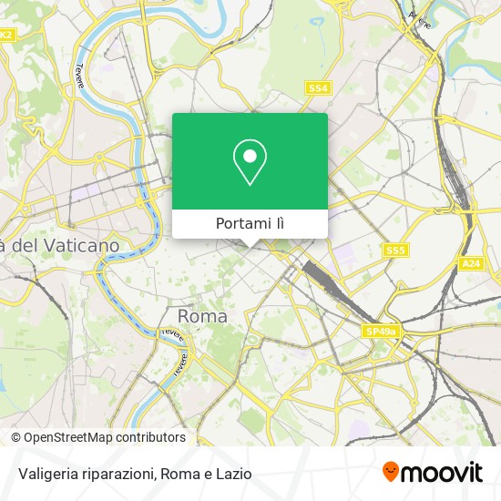 Mappa Valigeria riparazioni