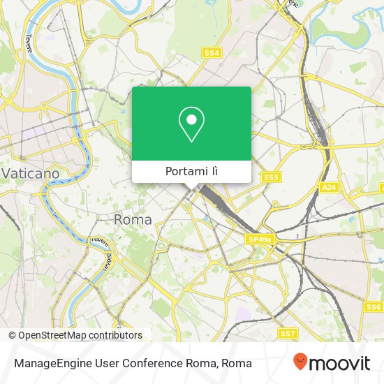 Mappa ManageEngine User Conference Roma