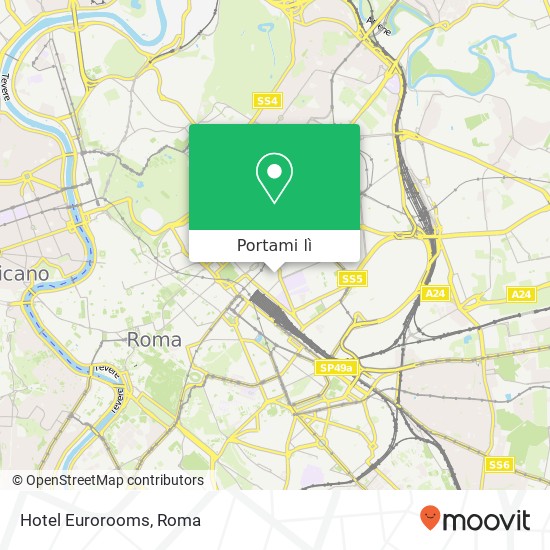 Mappa Hotel Eurorooms