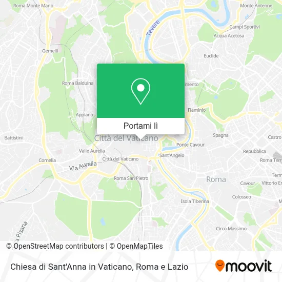 Mappa Chiesa di Sant'Anna in Vaticano