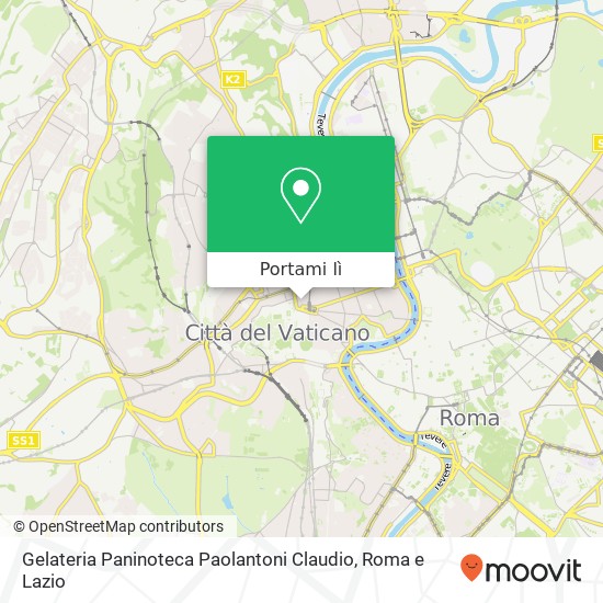Mappa Gelateria Paninoteca Paolantoni Claudio