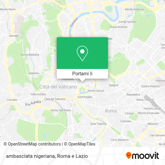 Mappa ambasciata nigeriana