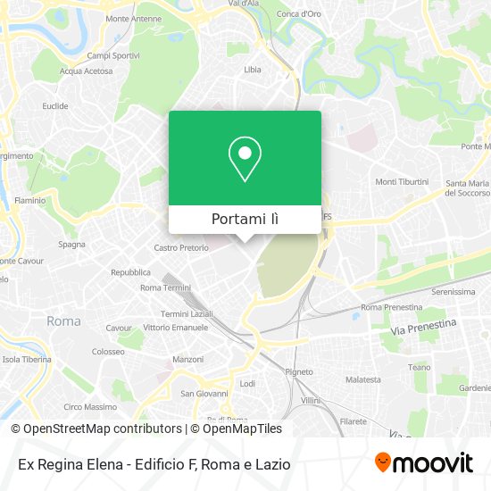 Mappa Ex Regina Elena - Edificio F