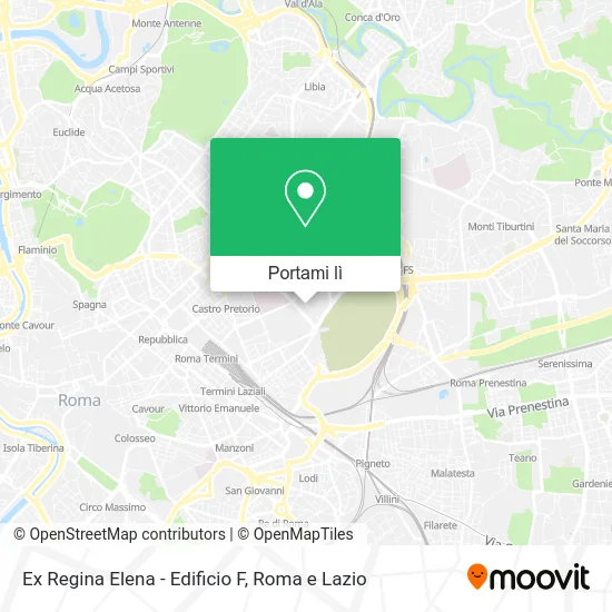 Mappa Ex Regina Elena - Edificio F