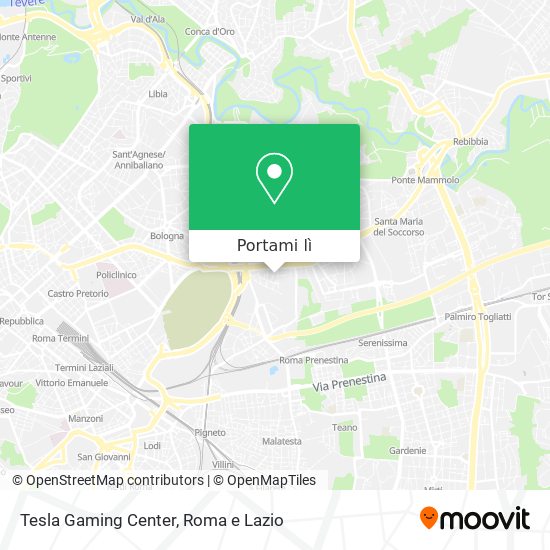 Mappa Tesla Gaming Center
