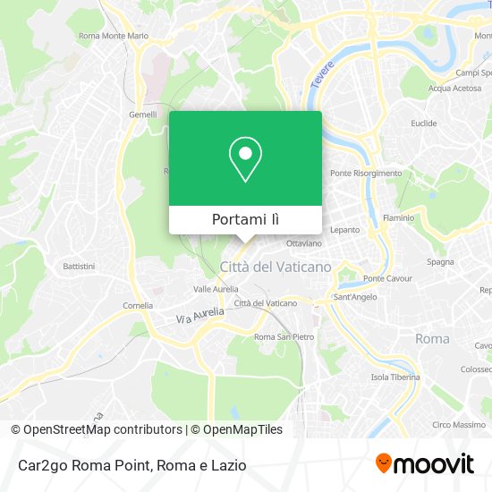 Mappa Car2go Roma Point