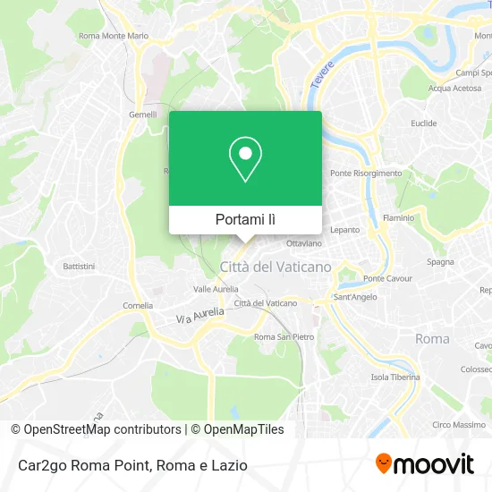Mappa Car2go Roma Point