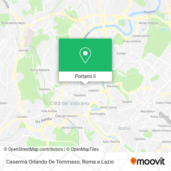 Mappa Caserma Orlando De Tommaso