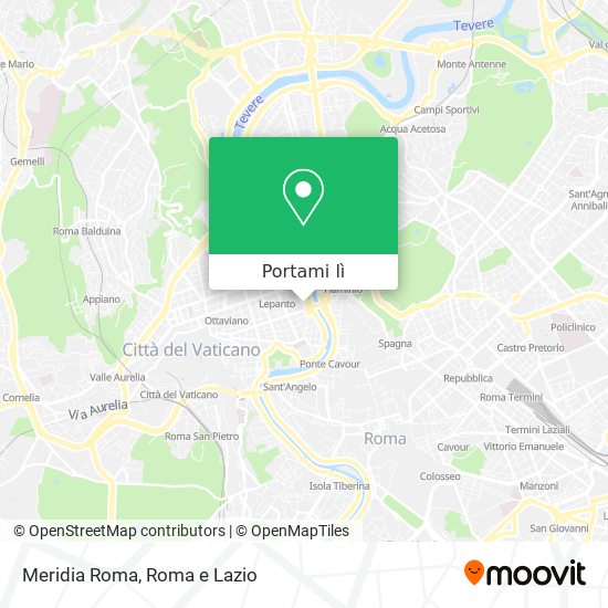 Mappa Meridia Roma