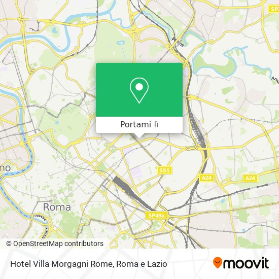 Mappa Hotel Villa Morgagni Rome