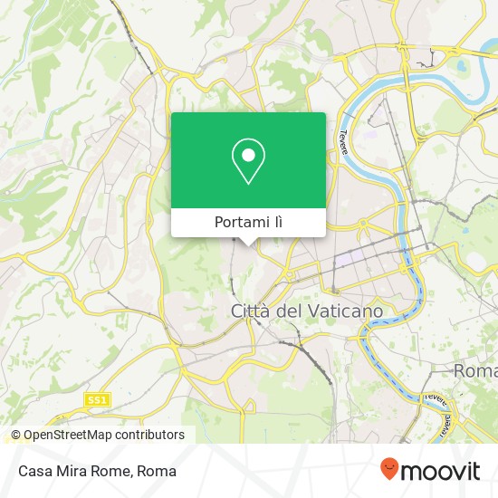 Mappa Casa Mira Rome